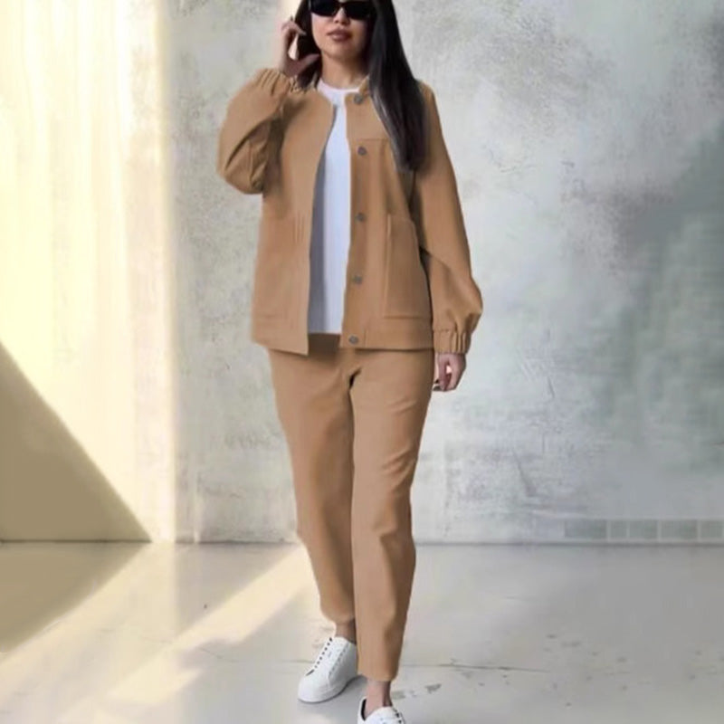 ✨Autumn Winter Series✨Casual Button Down Top & Pants Set