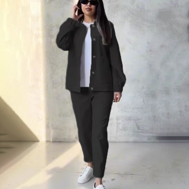✨Autumn Winter Series✨Casual Button Down Top & Pants Set
