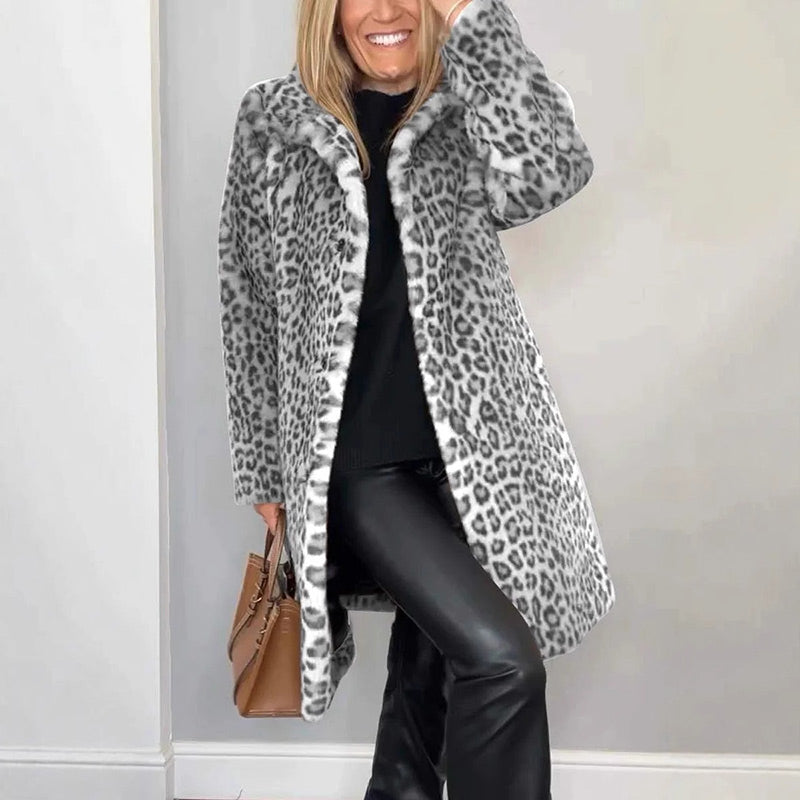 ✨Get 50% Off💖Women's Leopard Print Mid-Length Jacket
