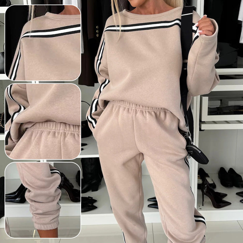 🔥 Best-Selling Women’s Striped 2-Piece Set – Stylish Tops & Pants Combo ✨
