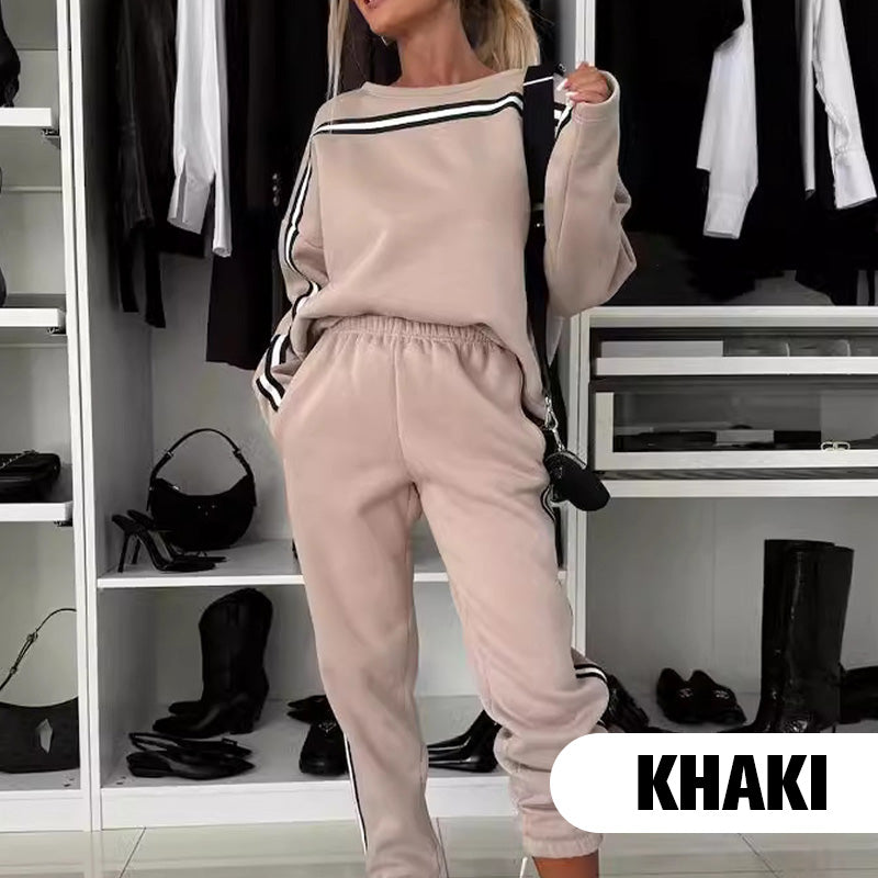 🔥 Best-Selling Women’s Striped 2-Piece Set – Stylish Tops & Pants Combo ✨