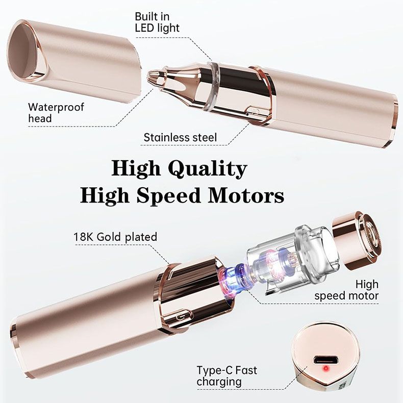 🔥 HOT SALES 💗2 In 1 Facial Hair Remover & Eyebrow Trimmer