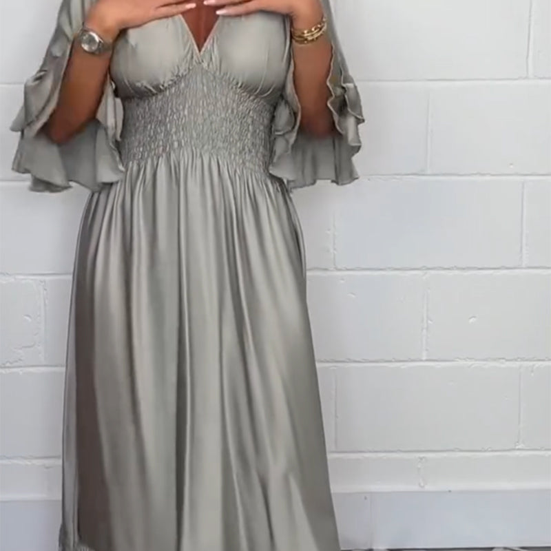 💕 TOP DEAL 💕Women's Flowy Ruffle High Waist Dress