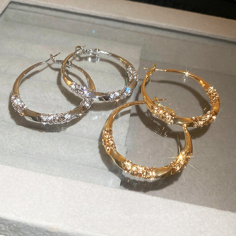 💖Pendientes Círculo con Circonita