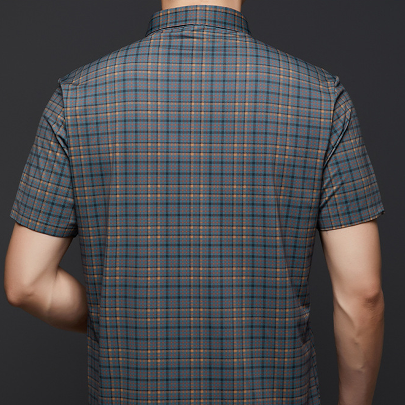 🔥50% OFF! Men's Classic Plaid Short Sleeve Shirt → Timeless Comfort & Easy Care