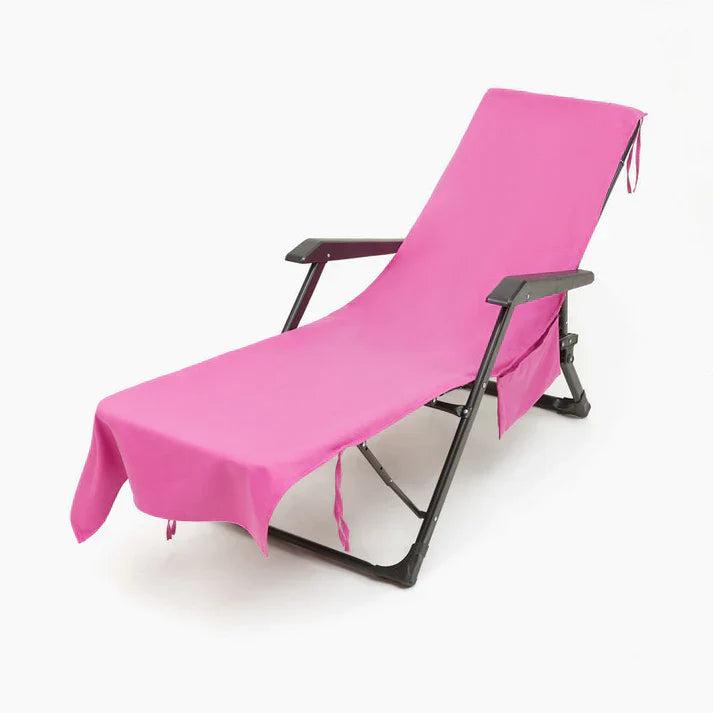 🫧Summer Hot Sale 50% OFF🏖️Sun Lounger Towel in Bag with Pockets Storage