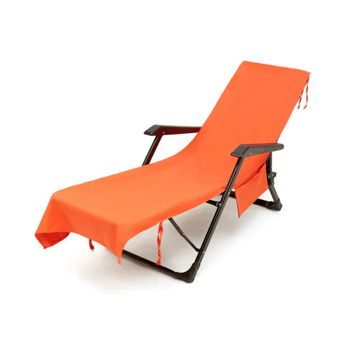 🫧Summer Hot Sale 50% OFF🏖️Sun Lounger Towel in Bag with Pockets Storage