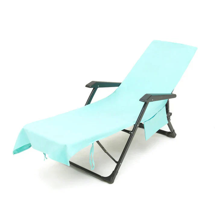 🫧Summer Hot Sale 50% OFF🏖️Sun Lounger Towel in Bag with Pockets Storage