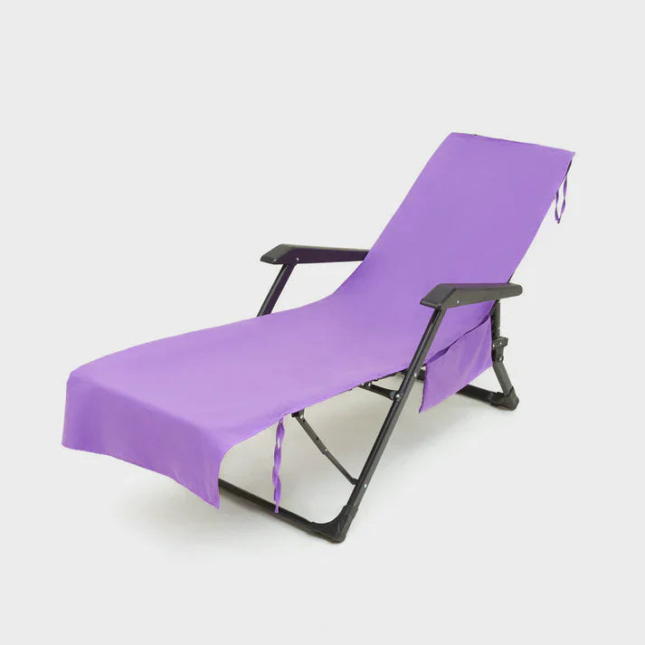 🫧Summer Hot Sale 50% OFF🏖️Sun Lounger Towel in Bag with Pockets Storage