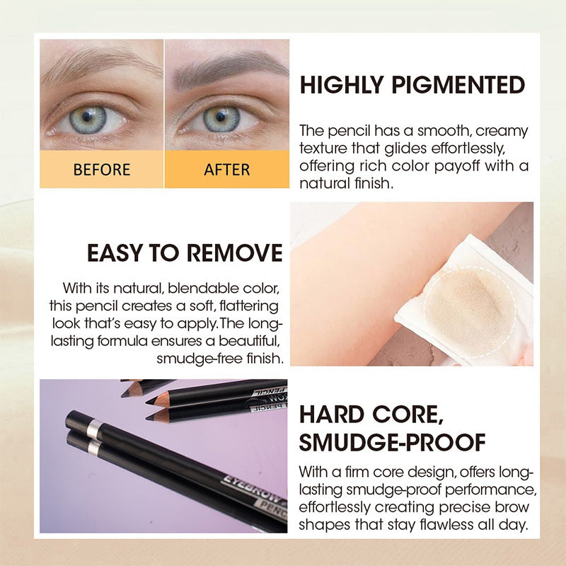 💗LAST DAY - BUY 1 GET 1 FREE💗Waterproof Smooth Long-Lasting Eyebrow Pencil
