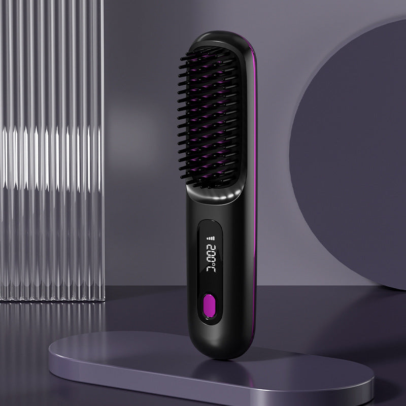 🔥⚡Summer Hot Sale 50% Off💁♀️Wireless Ceramic Heating Hair Straightening Comb
