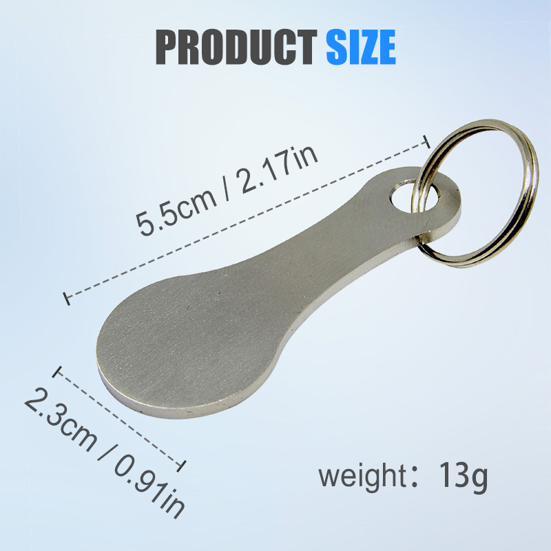 🔑2 Pieces Stainless Steel Shopping Trolley Token Keyrings