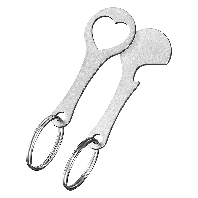 🔑2 Pieces Stainless Steel Shopping Trolley Token Keyrings