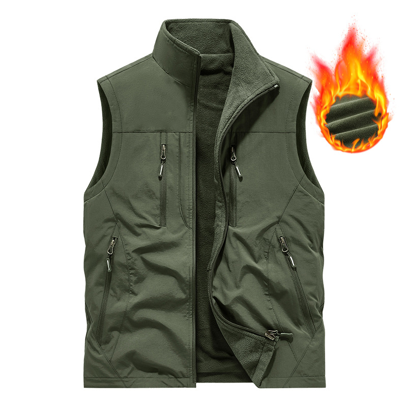 👕 Oversized Men's Sleeveless Vest Jacket – Roomy Fit, Functional Pockets, Trendy Street Style ✨