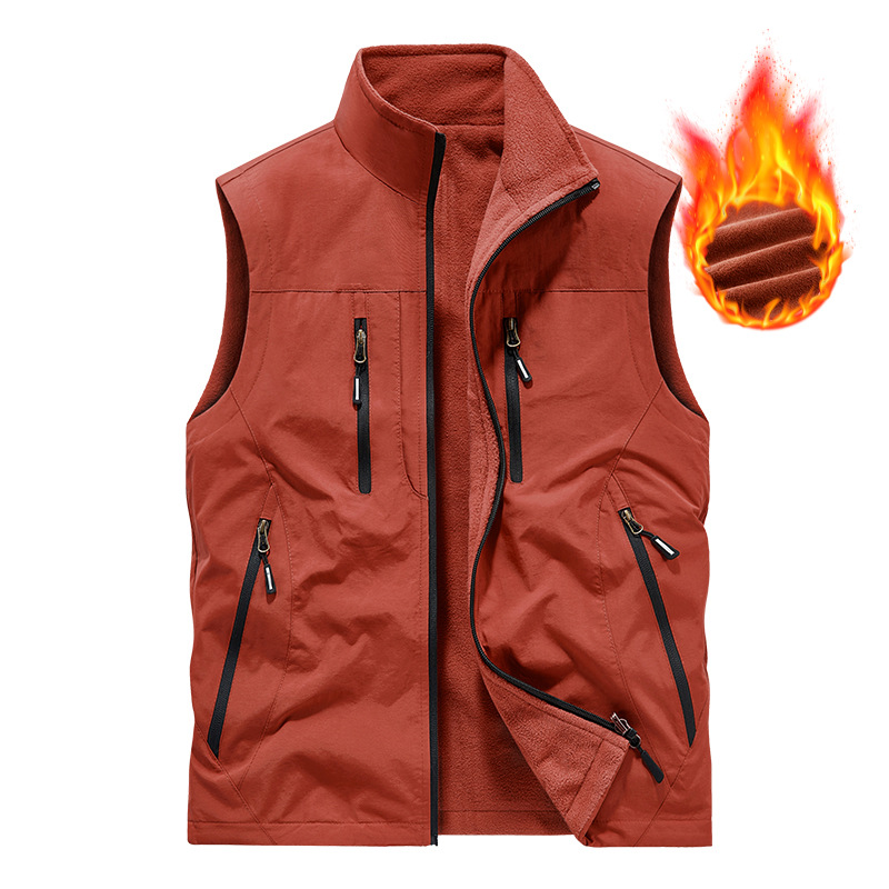 👕 Oversized Men's Sleeveless Vest Jacket – Roomy Fit, Functional Pockets, Trendy Street Style ✨