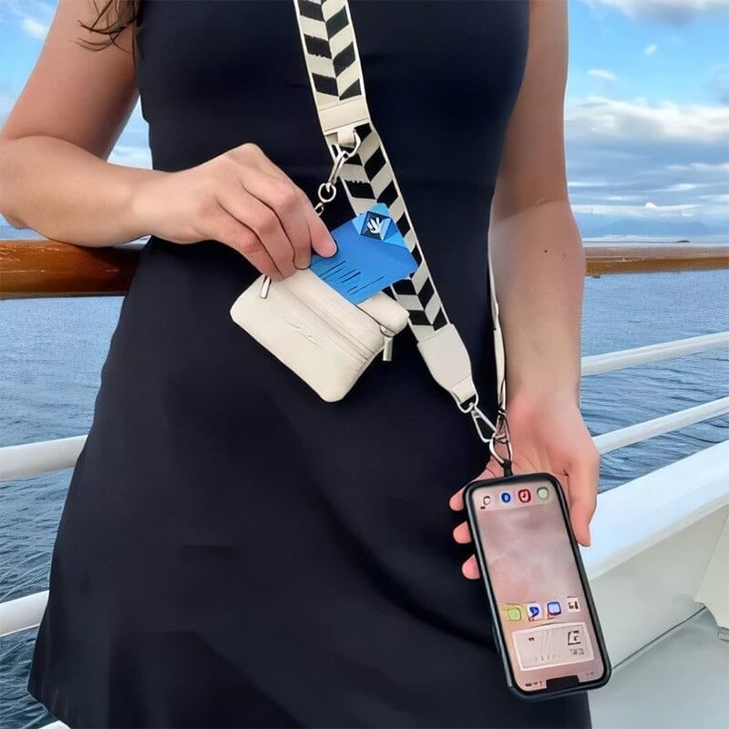 ❣️HOT SALE-59% OFF📱Crossbody Phone Strap with Zippered Pouch