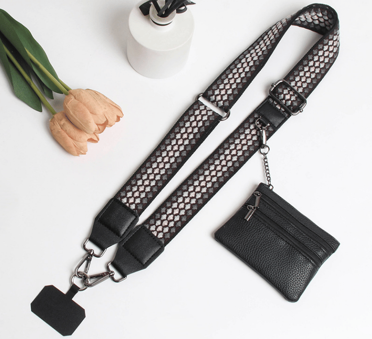 ❣️HOT SALE-59% OFF📱Crossbody Phone Strap with Zippered Pouch