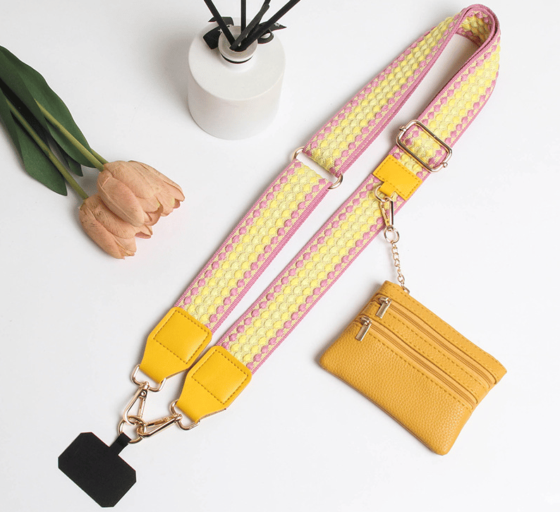 ❣️HOT SALE-59% OFF📱Crossbody Phone Strap with Zippered Pouch