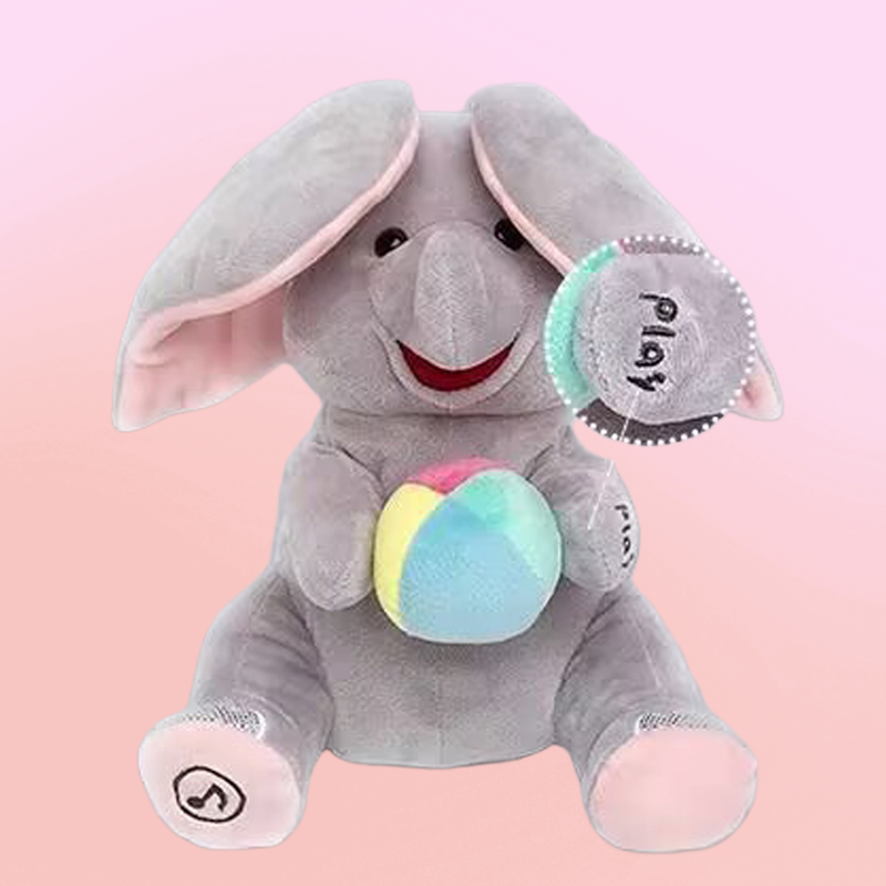 🎁 Hot Sale 49% OFF 🔥Cute Hide And Seek Elephant Plush Doll