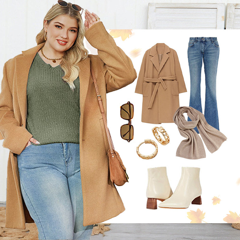 🔥50% off sale now!-Women's V Neck Long Sleeve Solid Sweater