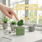 🔥HOT SALE-UP TO 50% Off🔥Frog Croaking Fidget Toy - Rechargeable Frog Croaking Keychain, Frog Croaking Stress Reliever with Colorful Lights, Fun & Portable Anxiety Relief Toy