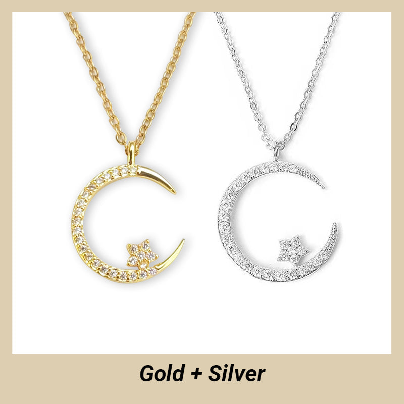 💕 50% discount 💕Bright Night: Moon Star Necklace✈️ free shipping