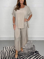 Limited Time 55% Off🔥🎁Floaty 2 Piece Sleeved Trouser Set