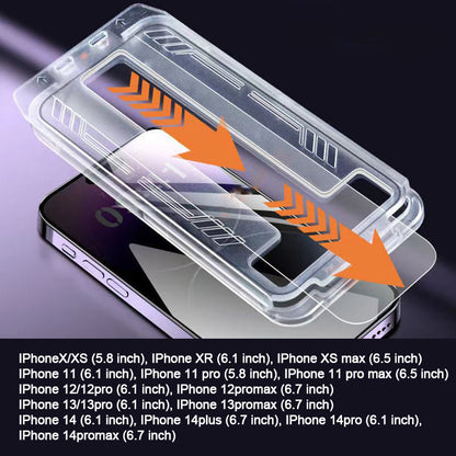 Limited time 50% off iPhone Tempered Anti-Peeking Screen Protector - No Bubbles No Dust