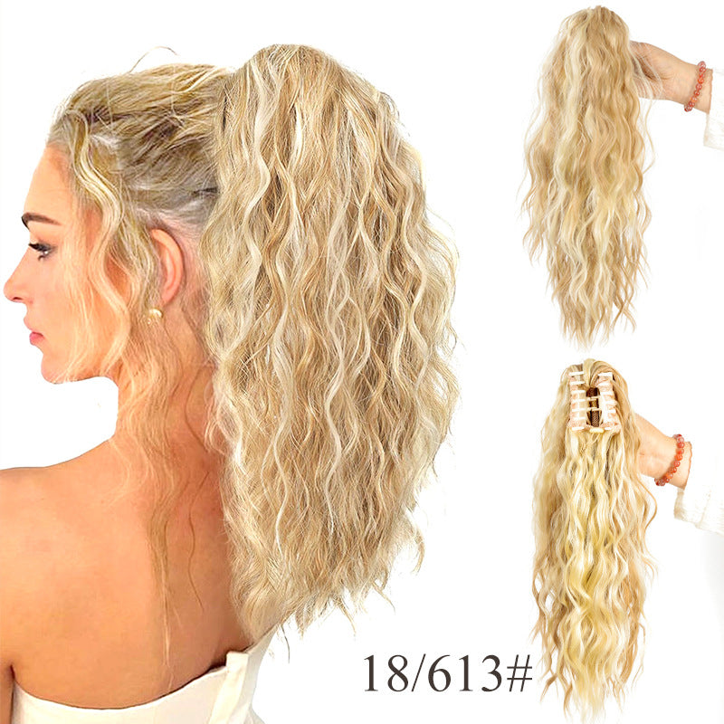 💜 LAST DAY PROMOTION - 50%OFF💜18 Inch Curly Wavy Frizzy Hair Extension with Ponytail✈️ free shipping