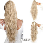 💜 LAST DAY PROMOTION - 50%OFF💜18 Inch Curly Wavy Frizzy Hair Extension with Ponytail✈️ free shipping