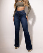 Stretch flare jeans with a high waist💖BUY 2 GET FREE SHIPPING