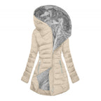 🔥Best Selling🔥Women's Hooded Mid-Length Winter Coat with Plush Lining