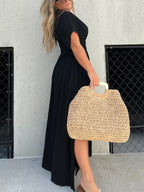 🔥50% OFF💗2024 New Slit v-neck effortless maxi long dress-3pcs free shipping