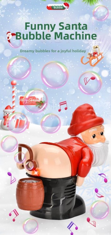 🎅Early Christmas - 50% OFF🎄Funny Santa Bubble Blowing Machine