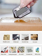 📦LAST DAY PROMOTION-BUY 1 GET 1 FREE! ✨ Mini Ceramic Paper Cutter, Ceramic Safety Blade, Pocket Sized, Auto-Retractable, Stays Sharp Up to 10X Longer Cutting Supplies Styrofoam Cutting Tool🔒📦