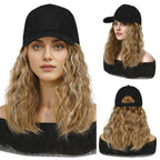 💗LAST DAY - 2-in-1 Curly Hair Baseball Cap Wig
