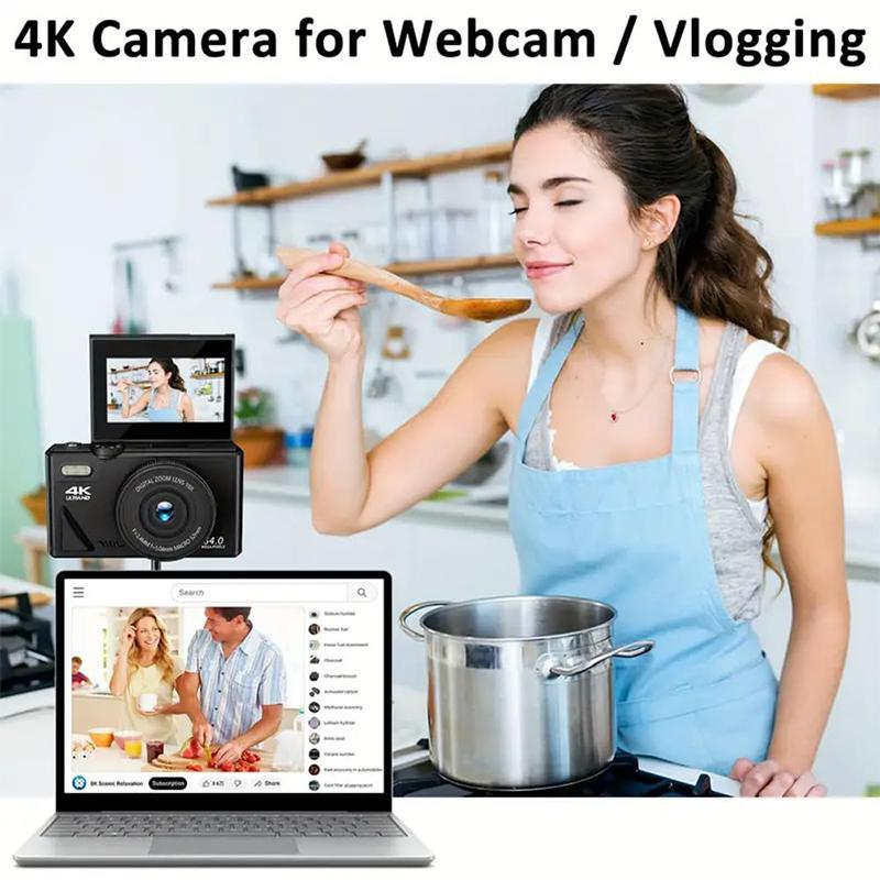 4K HD Flip-Screen Digital Camera✈️32GB-64GB free shipping