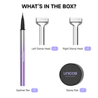 💗LAST DAY - BUY 1 GET 1 FREE💗Unicos Lower Eyelash Stamp, 2-in-1 Eyeliner makeup tool for eyelash