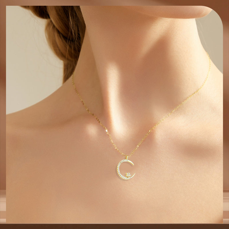 💕 50% discount 💕Bright Night: Moon Star Necklace✈️ free shipping