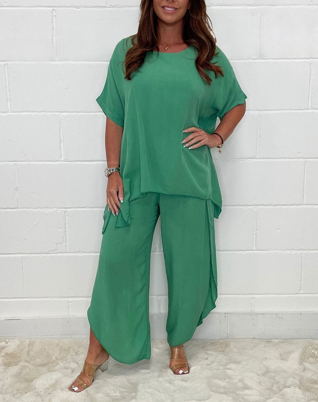 Limited Time 55% Off🔥🎁Floaty 2 Piece Sleeved Trouser Set