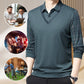📢📢Flash Sale: Ending in 3 Hours!⏰⏰Men's Faux Two Piece Lapel Long-Sleeve Tops👔Multi-scenario fit🔥