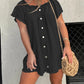 Short Sleeve Casual Denim Dress