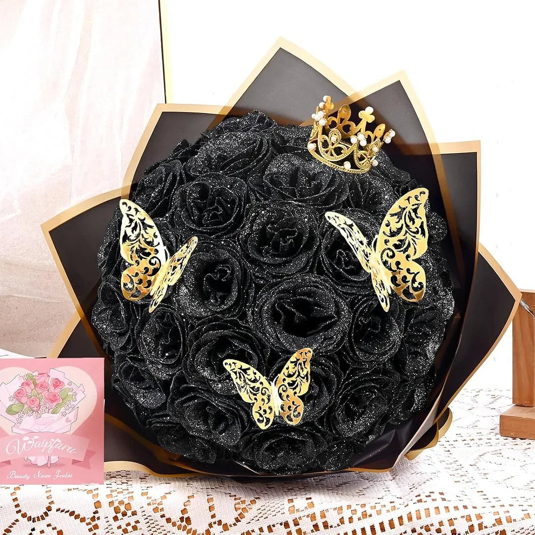 💕Glitter Everlasting Rose Bouquet💕Best Mother's Day Gift, Anniversary, Birthday Gift Ever!(Never Wither)