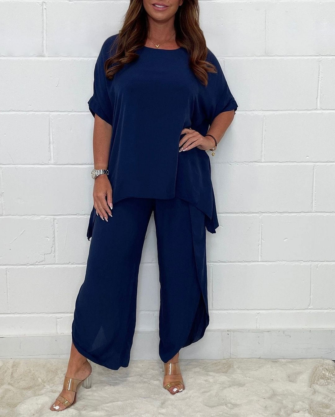 Limited Time 55% Off🔥🎁Floaty 2 Piece Sleeved Trouser Set