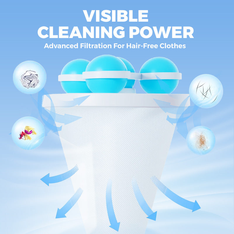 🎉Hot Sale 50% OFF🎉Floating Lint Mesh Bag For LaundryFloating Hair Filtering Mesh Removal (BUY MORE GET MORE)