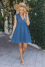 ⏰ Summer Sale💕 Elegant Lace Hollow Out Dress with Pockets