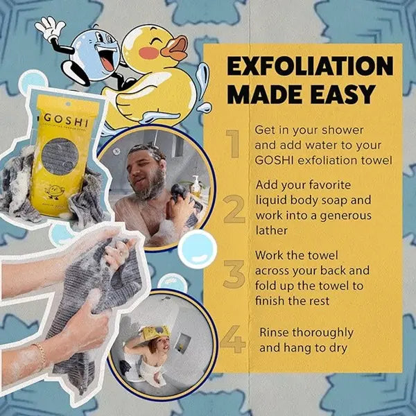 💗LAST DAY - BUY 1 GET 2 FREE💗Exfoliating Antibacterial Shower Towel🚿
