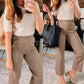 🔥2024 HOT SALE🔥Stretch Twill Cropped Wide Leg Pants