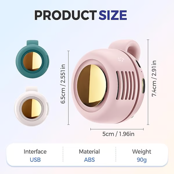 🎁Summer Big Sale-50% OFF⏳Small Whirlwind Clip Waist Neck Fan💧