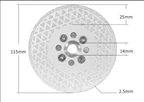 Cutting discs for angle grinders